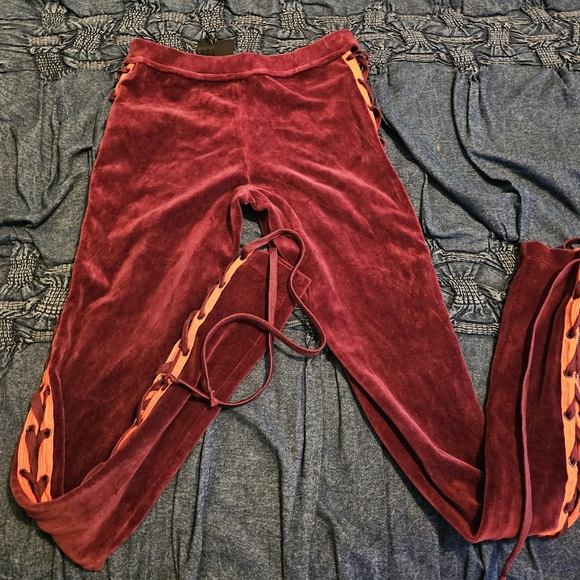 Puma X FENTY Velour Lacing Tights - Picture 4 of 7